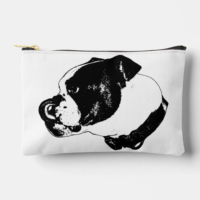 Bulldog Line Art Pouch (Front)