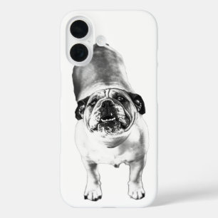 Bulldog—Look Up, Soft Shaded iPhone 16 Case