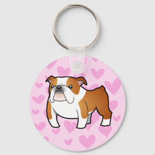 Bulldog Love Keychain