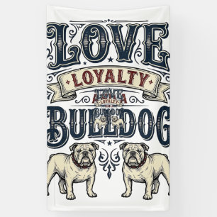 Bulldog Love Shirt Vintage Engraving Dog Quote Des Banner