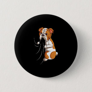 Bulldog Lover Bully Dog Girls Women Kids 1 2 Inch Round Button