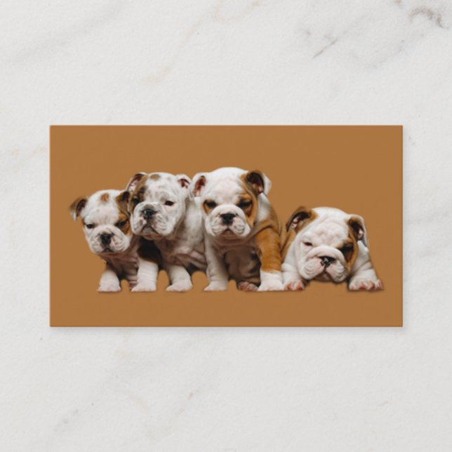 Bulldog Lover Business Card (Front)