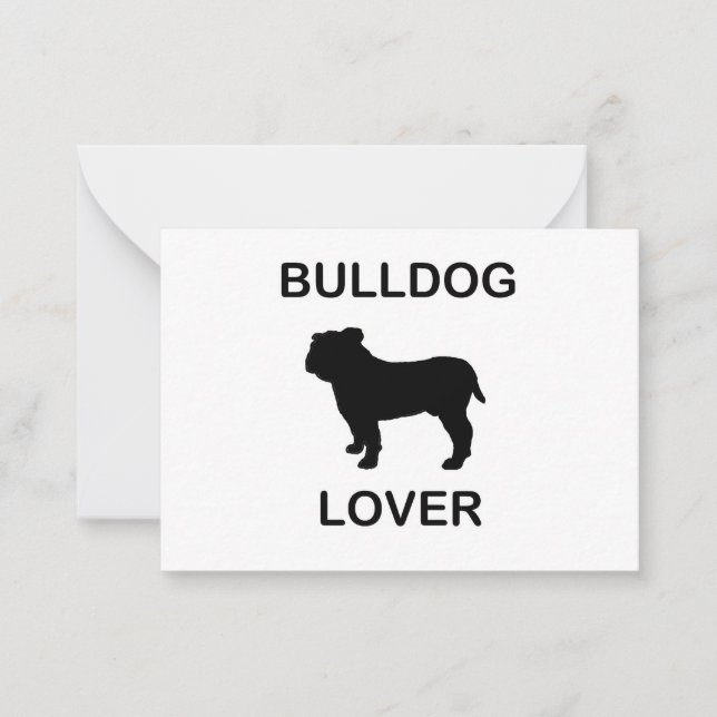 bulldog lover card (Front)