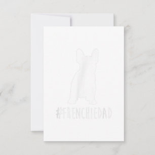 Bulldog Lover Frenchie Dad French Bulldog Dad RSVP Card