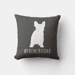 Bulldog Lover   Frenchie Dad French Bulldog Dad Throw Pillow