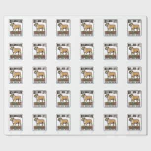 Bulldog Lover Shirt Vintage Engraved Dog Art_1 Wrapping Paper