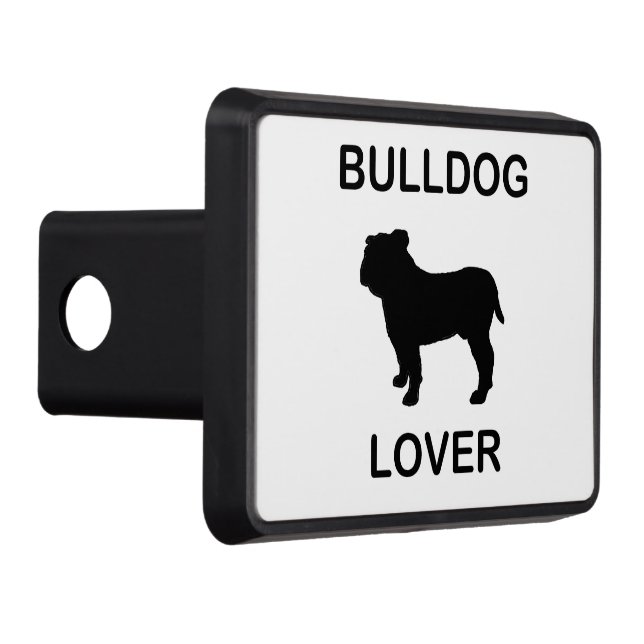 bulldog lover trailer hitch cover (Right)