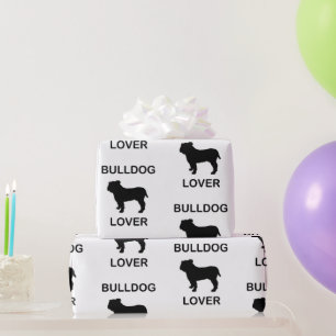 bulldog lover wrapping paper