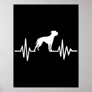 Bulldog Lovers Bulldog Heartbeat Poster