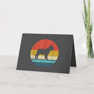 Bulldog Lovers   Vintage Retro French Bulldog Dog Holiday Card
