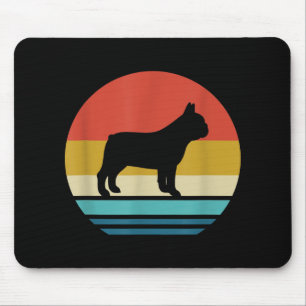 Bulldog Lovers Vintage Retro French Bulldog Dog Mouse Pad