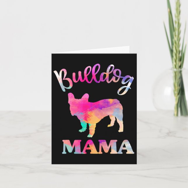 Bulldog Mama  Card (Front)