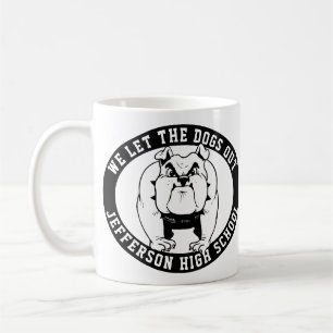 Bulldog Mascot Athlete We Let The Dogs Out School Coffee Mug
