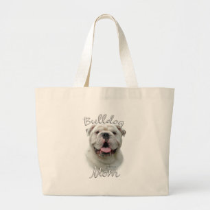 Bulldog Mom 2 Large Tote Bag