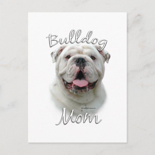 Bulldog Mom 2 Postcard (Front)