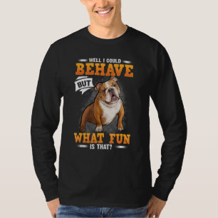 Bulldog Mom Bulldog Dad I Love My Bulldog Bull Do T-Shirt