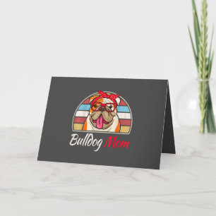 Bulldog Mom English Bulldog Lover Gifts  Women Holiday Card