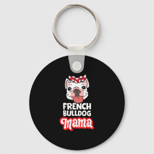 Bulldog Mom French Bulldog Mama  Keychain
