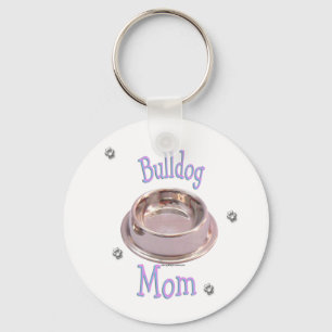 Bulldog Mom Keychain