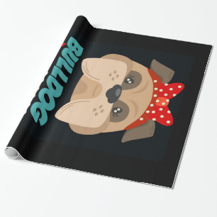 Bulldog Mom Personalized To My Mom Wrapping Paper