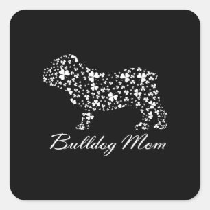 Bulldog Mom Shirt St Patricks Day T-Shirt For Mom Square Sticker