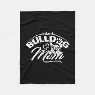 Bulldog Mom Tattoos Old English Bulldog Mom Tattoo Fleece Blanket