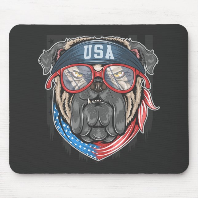 Bulldog Mouse Pad (Front)
