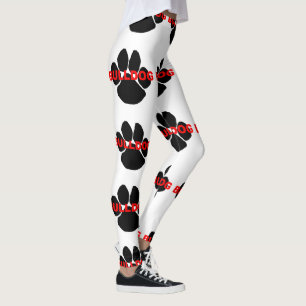 bulldog name paw leggings