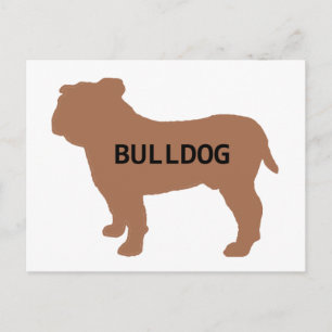 bulldog name silo redd postcard