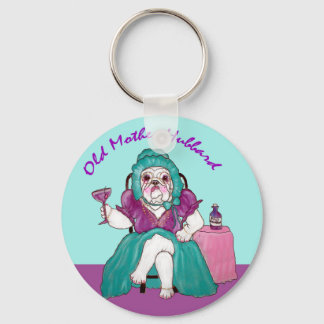 Bulldog Old Mother Hubbard Keychain