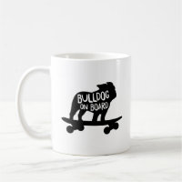 Bulldog on Board | Skateboarding Dog Silhouette