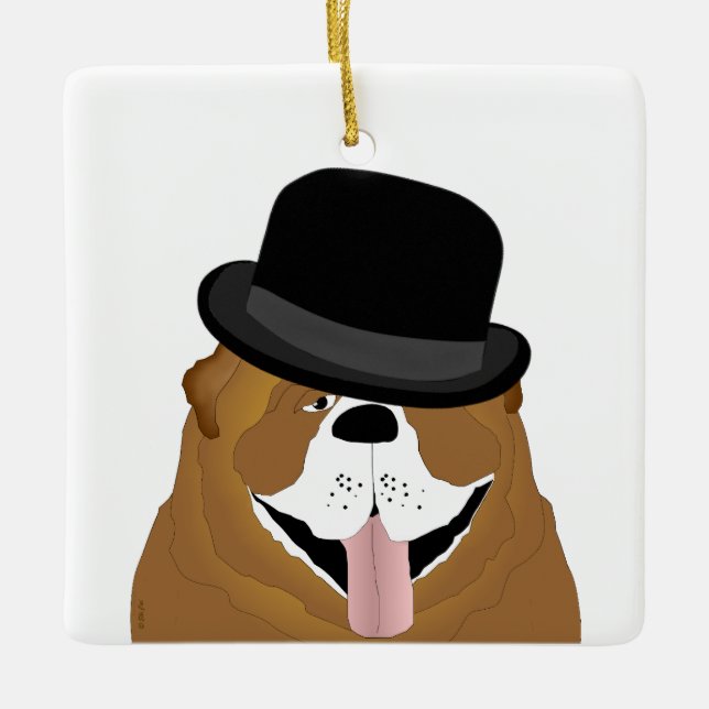 Bulldog Ornament (Front)