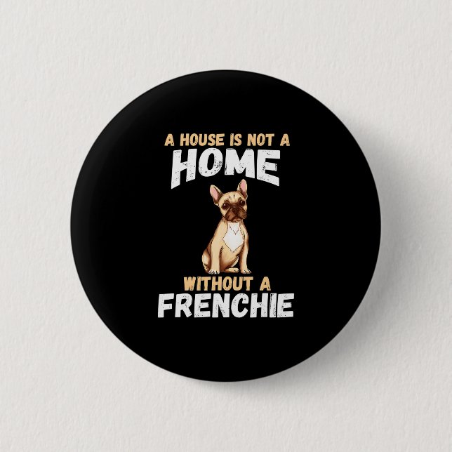 Bulldog Owner  2 Inch Round Button (Front)