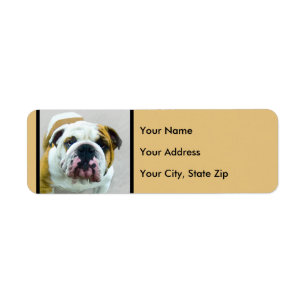 Bulldog Painting - Joli art original chien