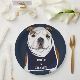 BULLDOG PAPER PLATE