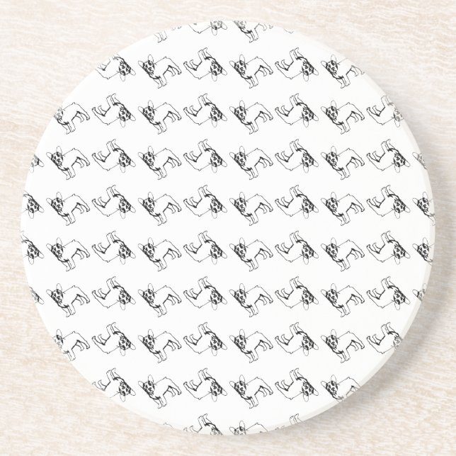 Bulldog Patterns Coaster (Front)