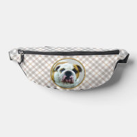 Bulldog Peinture rouge et blanc anglais Pet Dog Ar
