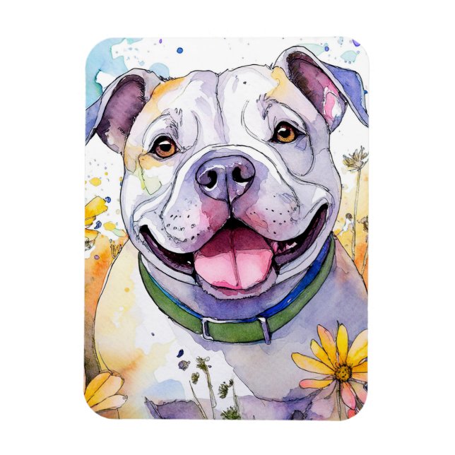 Bulldog Photo Magnet (Vertical)