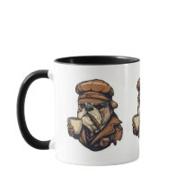 Bulldog pilot mug design
