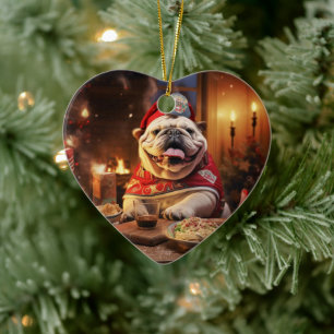 Bulldog Police Lover Pet Ornament Memorial Gift