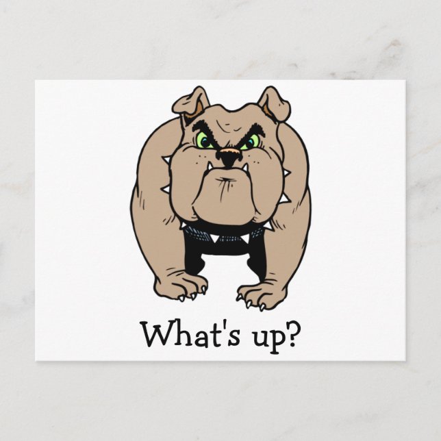 Bulldog Postcard (Front)