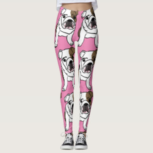 BULLDOG PUG DOG YOGA PANTS