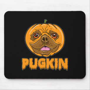 Bulldog Pumpkin Frenchie Pugkin Halloween  Mouse Pad