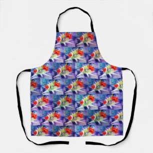 Bulldog Puppy On A Leaf, Full Print Apron