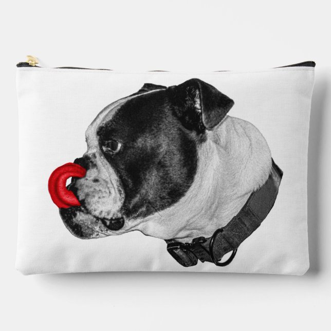 Bulldog Red Accent Pouch (Front)