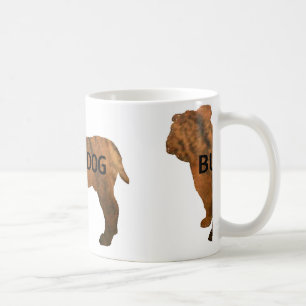 bulldog red brindle name silo coffee mug