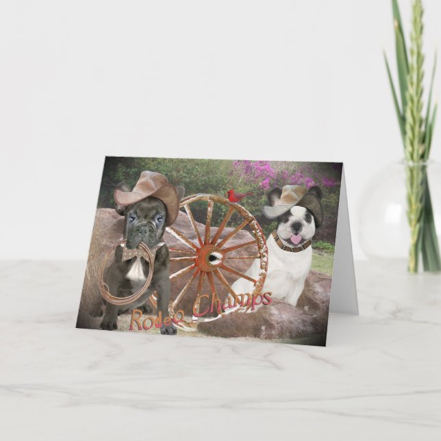 Bulldog Rodeo Champs Card (Front)