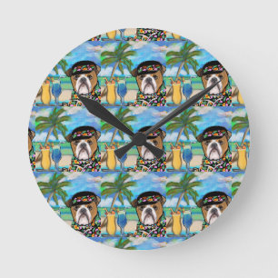 Bulldog               round clock