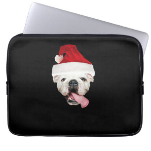 Bulldog Santa Essential T-Shirt Laptop Sleeve