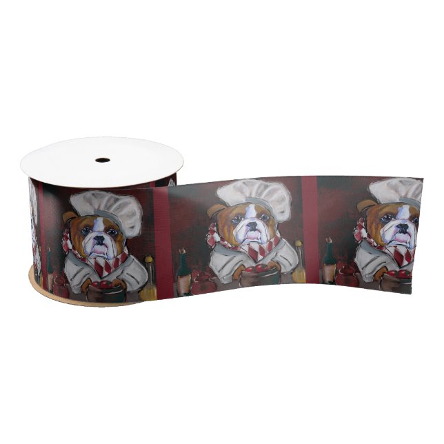 Bulldog  satin ribbon (Spool)